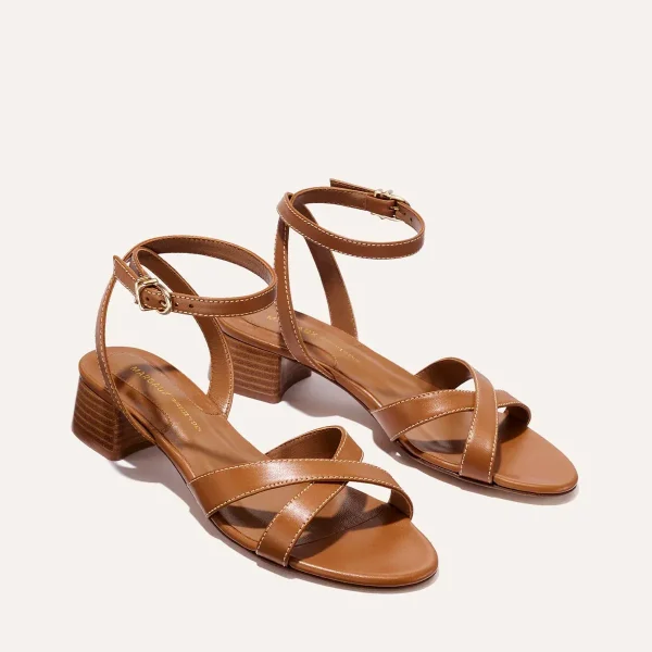 The Lena Sandal - Saddle Nappa - Image 2