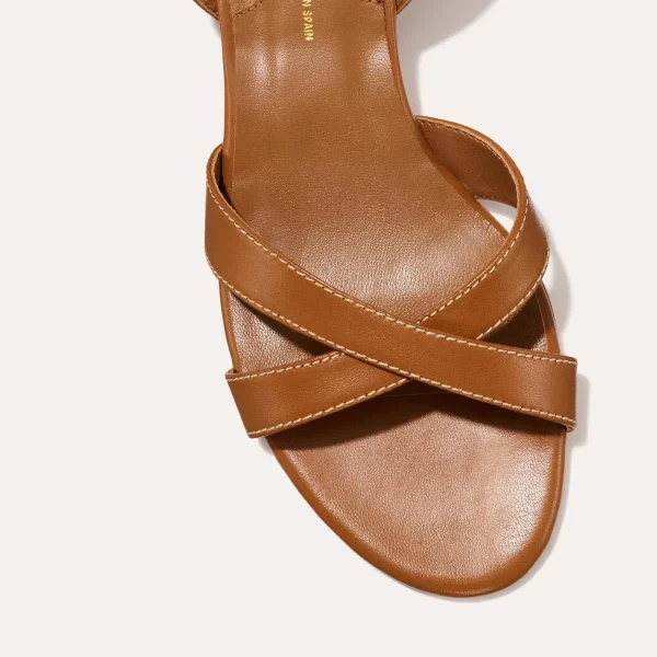 The Lena Sandal - Saddle Nappa - Image 5