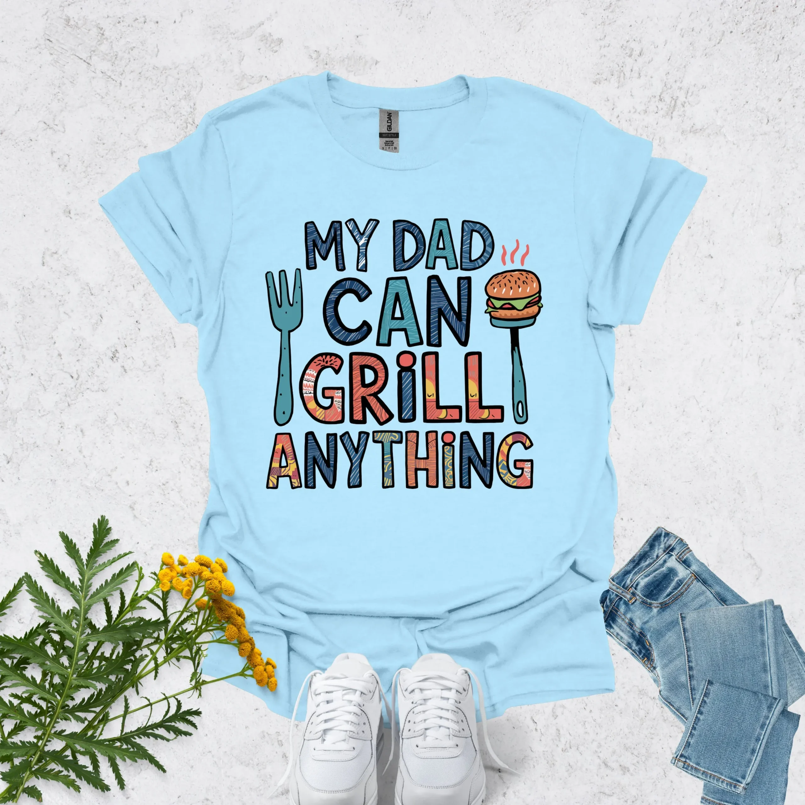 Top dad shirt | My Dad Can Grill Anything - Image 5