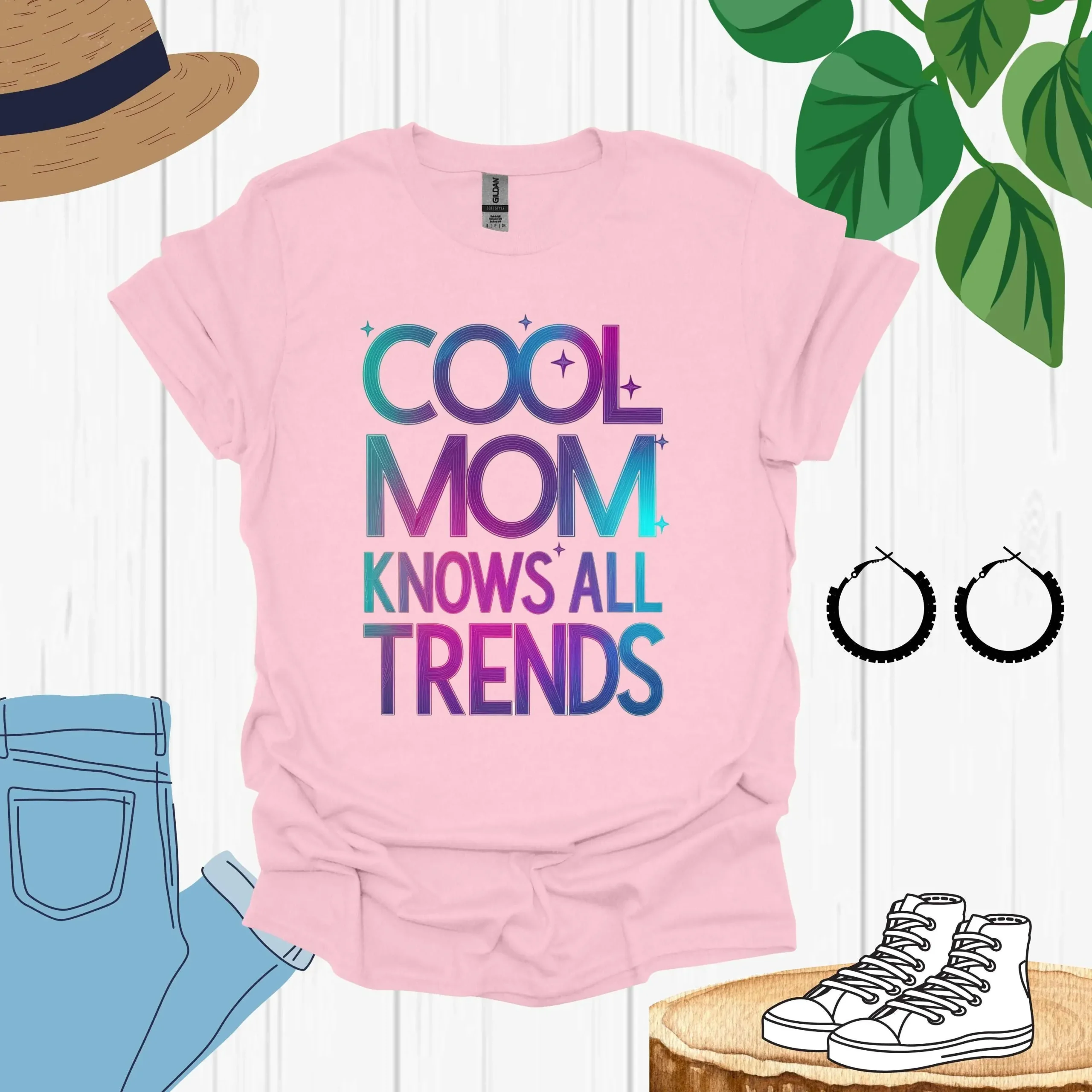 Cool Mom Shirt, Laid-Back and Fun Mom - Image 2