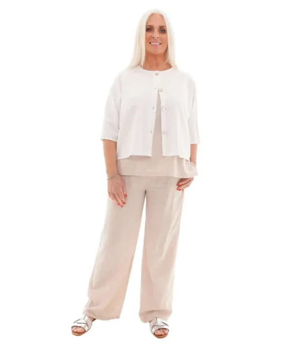 Avril Crop Shell Button Jacket - Image 2
