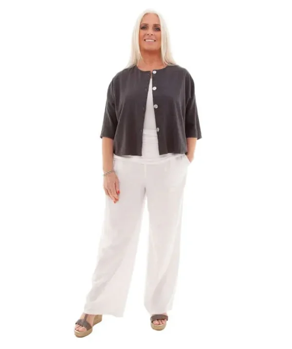 Avril Crop Shell Button Jacket - Image 4
