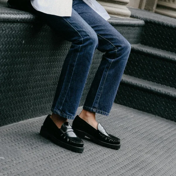 The Louisa Loafer - Black Calf - Image 2
