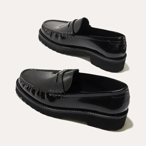 The Louisa Loafer - Black Calf - Image 4