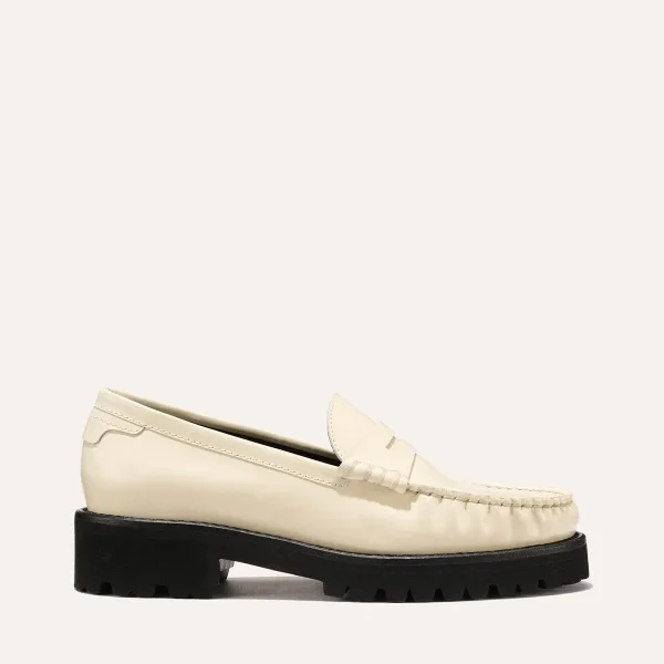 The Louisa Loafer - Cream Calf