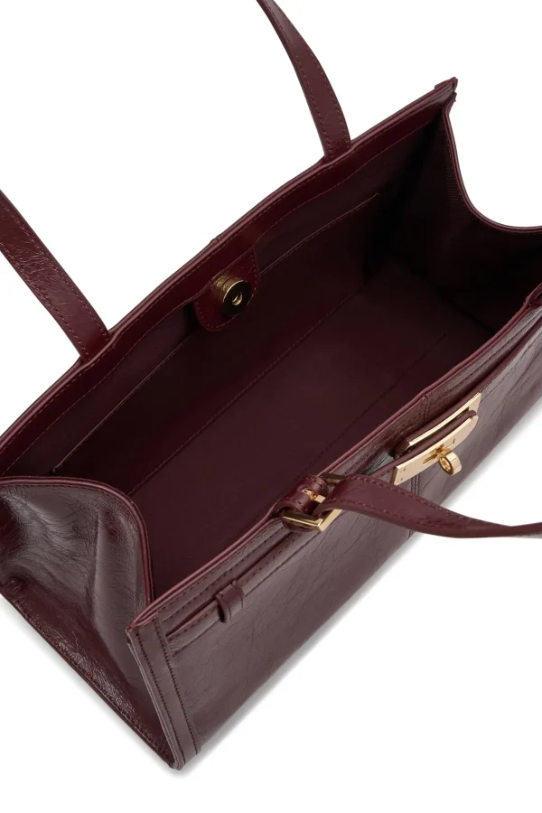 THE LUNA BURGUNDY BAG - Image 5