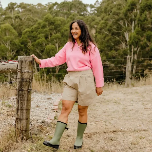 Darcy Mid Calf Gumboot  // Moss Green - Image 4