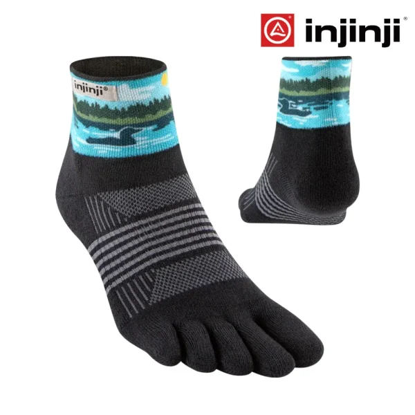 Injinji Women Artist Designed Mini-Crew Coolmax - Loon