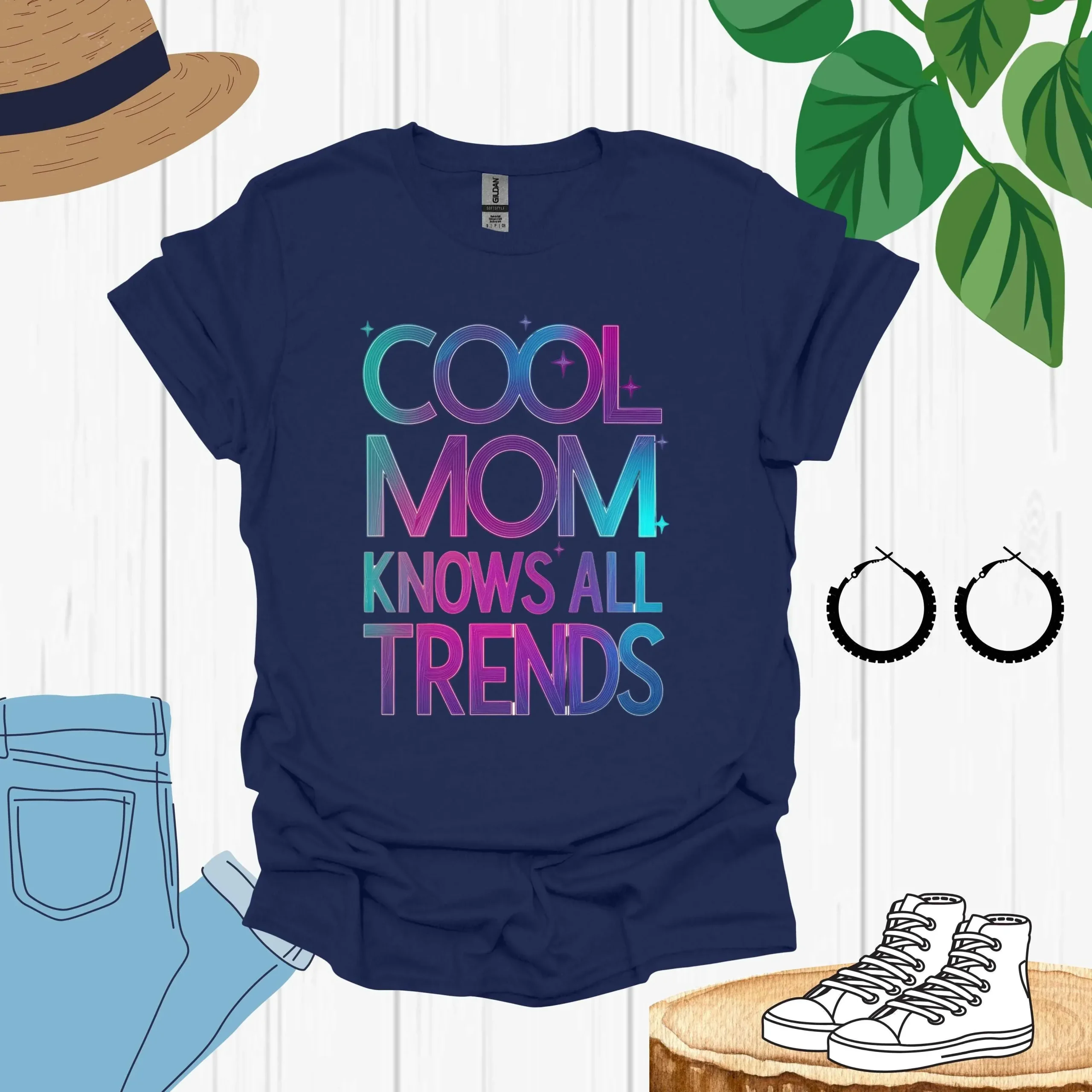 Cool Mom Shirt, Laid-Back and Fun Mom - Image 6