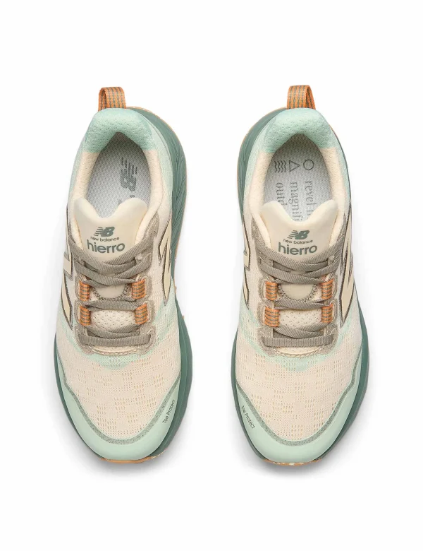 Fresh Foam X Hierro v9 Shoes - Calcium/Dark Juniper - Image 4