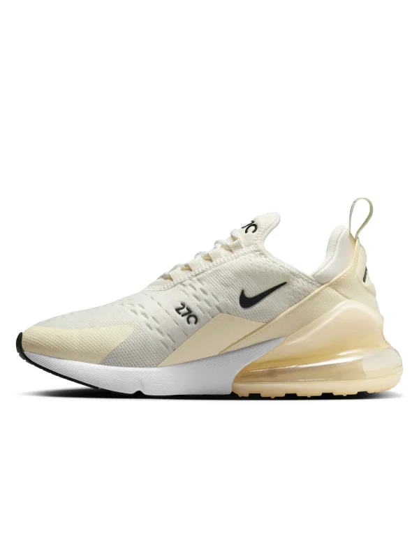 Air Max 270 Shoes - Sail/Black/Coconut Milk/Pale Ivory - Image 4