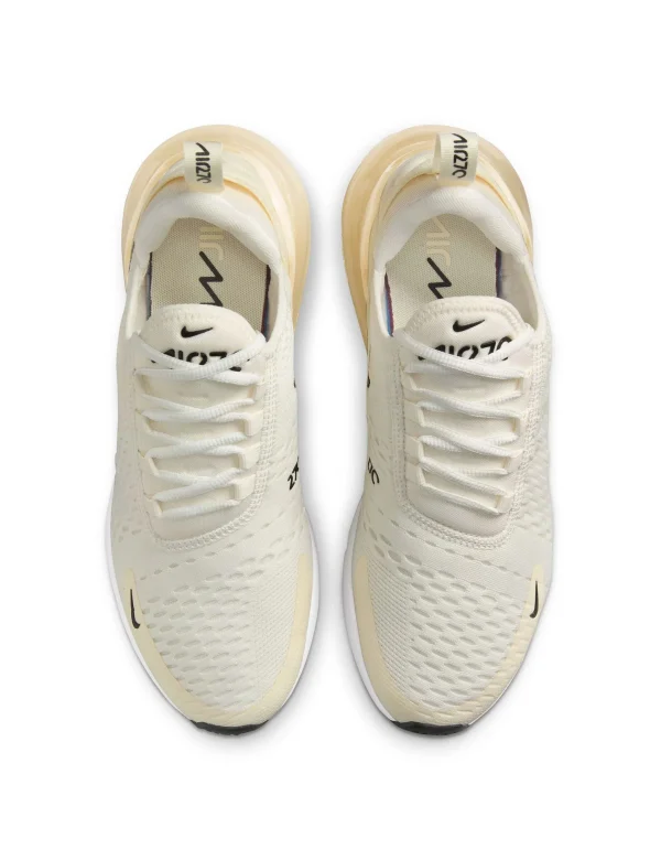 Air Max 270 Shoes - Sail/Black/Coconut Milk/Pale Ivory - Image 6
