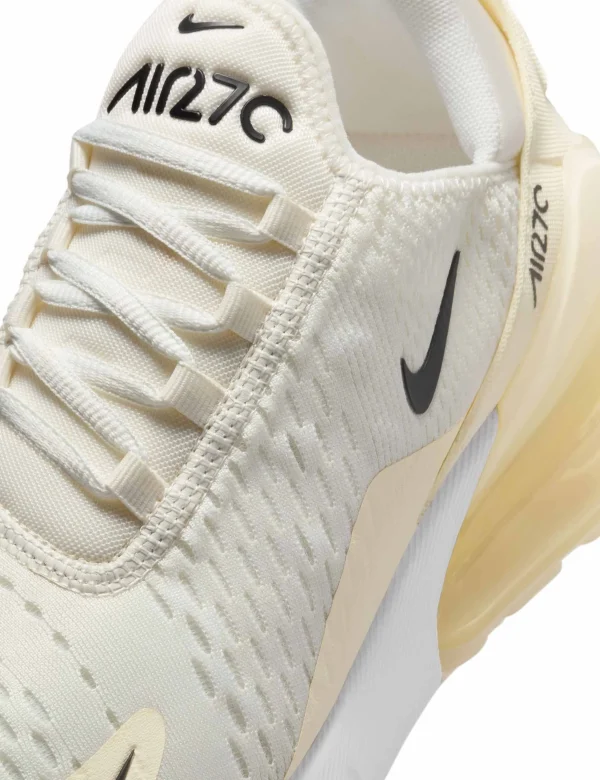 Air Max 270 Shoes - Sail/Black/Coconut Milk/Pale Ivory - Image 7