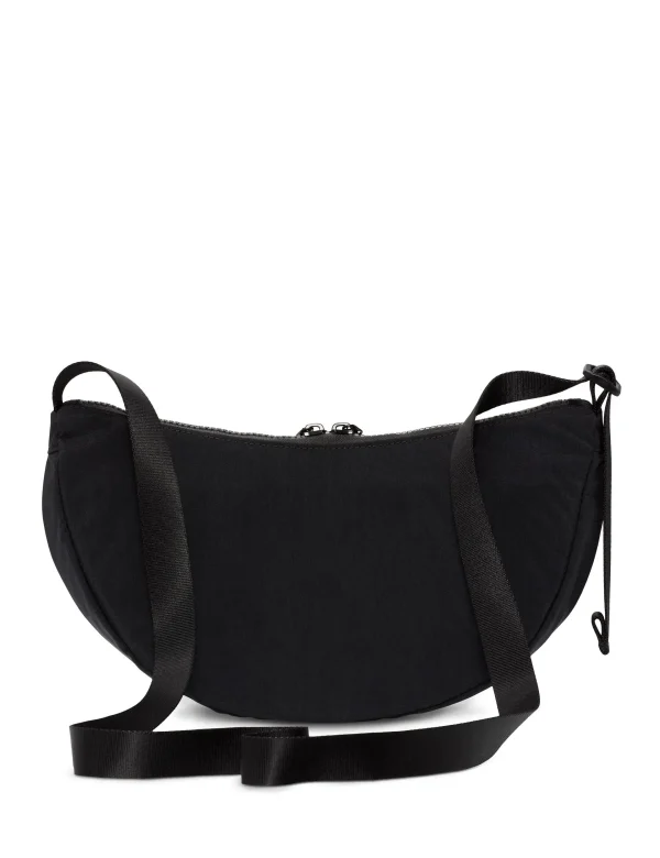 Aura Crescent Cross-Body Bag - Black/Matte Silver - Image 2