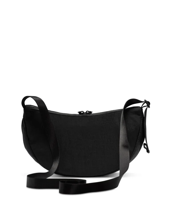 Aura Crescent Cross-Body Bag - Black/Matte Silver - Image 4