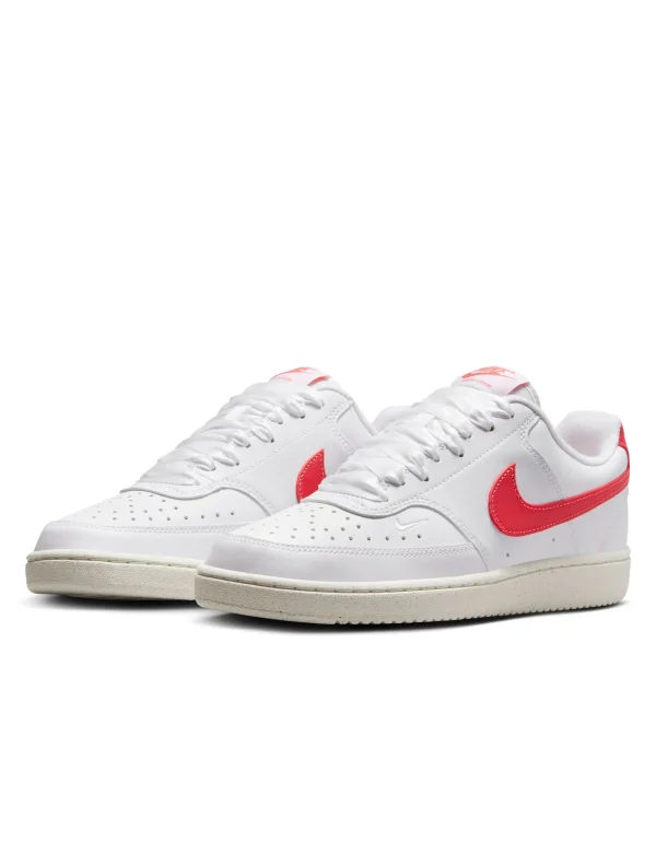 Court Vision Low Next Nature Shoes - White/Magic Ember/Sail - Image 2