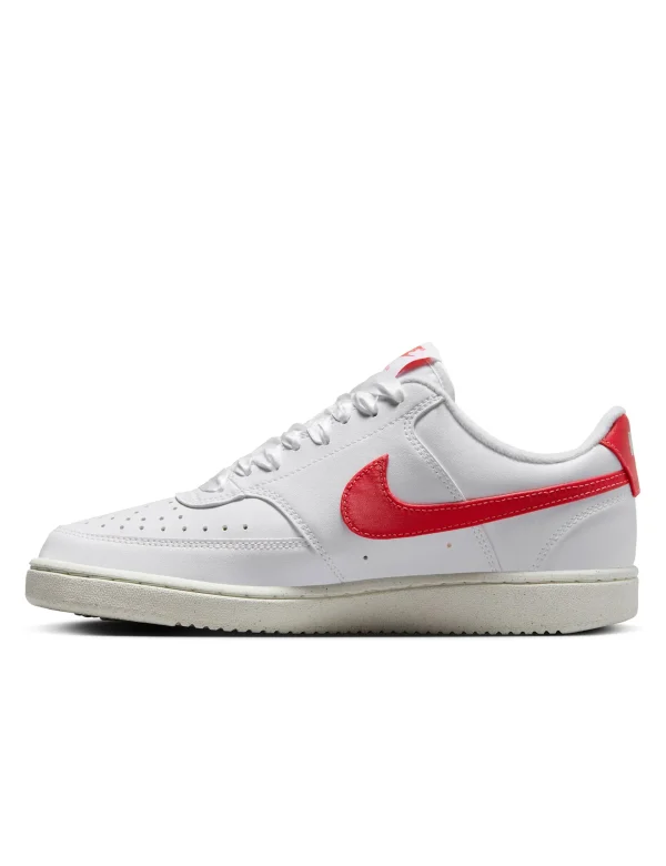 Court Vision Low Next Nature Shoes - White/Magic Ember/Sail - Image 5