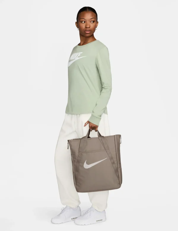 Gym Tote - Mink Brown/White - Image 3
