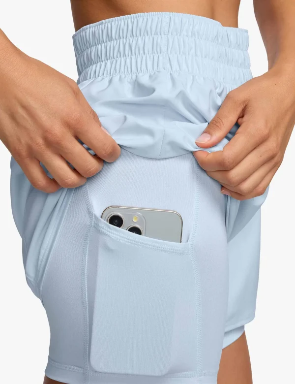 One Dri-FIT 2-in-1 Shorts - Blue Tint/Reflective Silver - Image 3