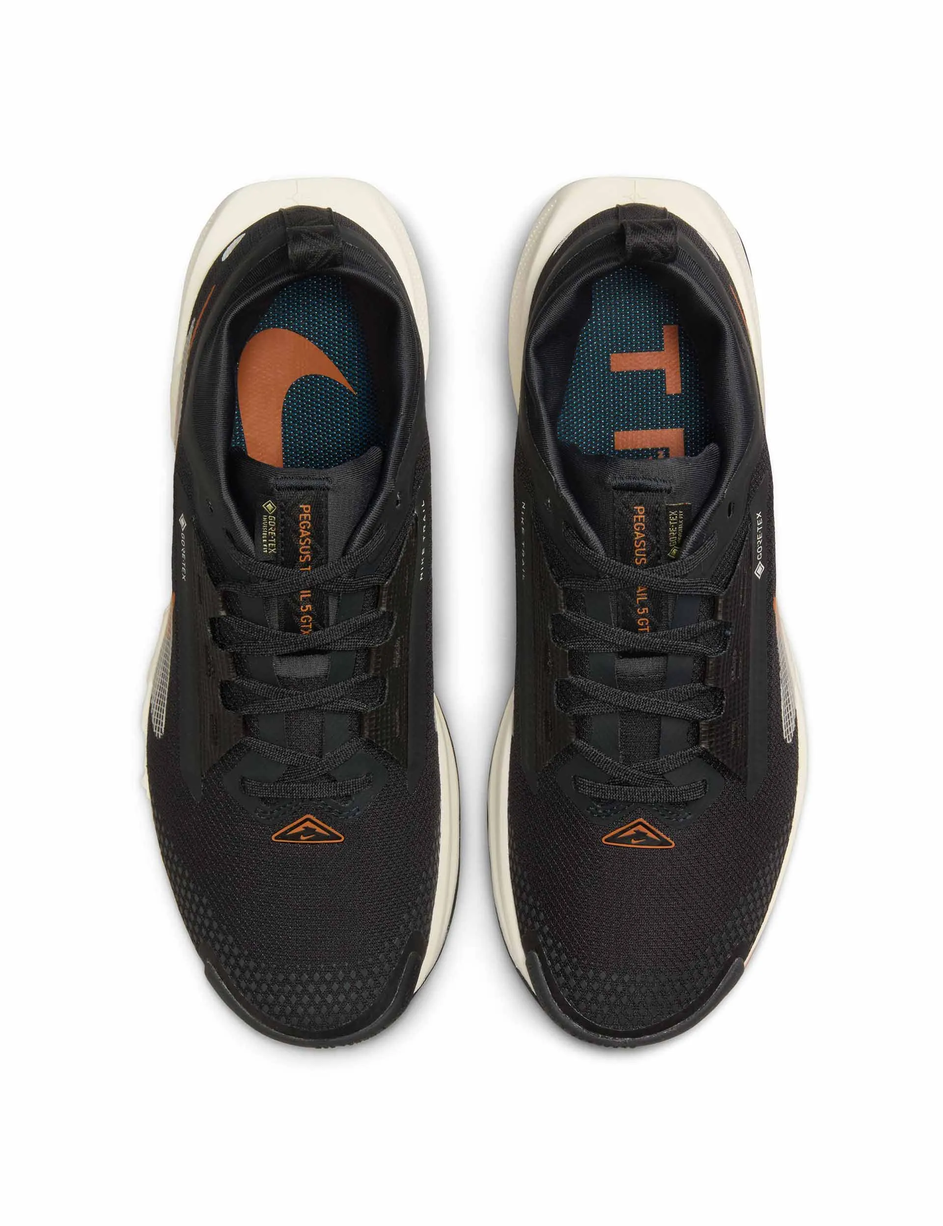 Pegasus Trail 5 Gore-Tex Shoes - Off Noir/Pale Ivory/Black/Monarch - Image 4