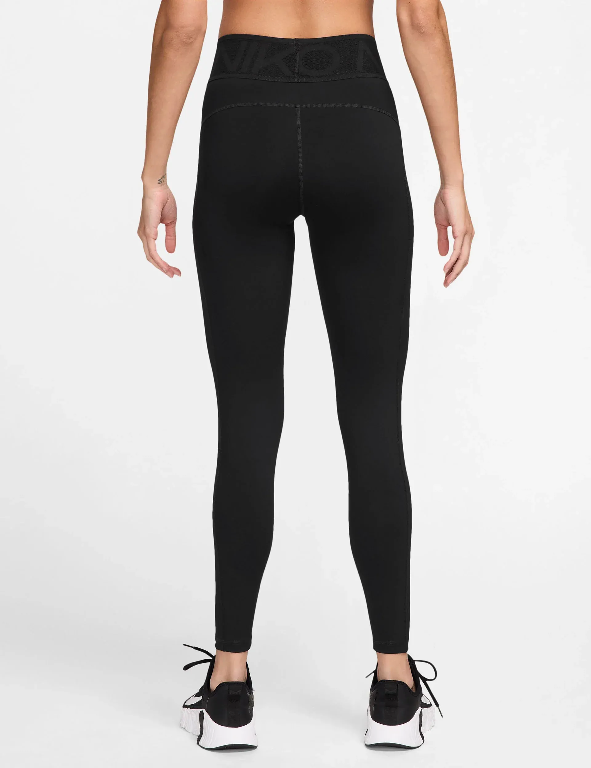 Pro Sculpt High Waisted Full-Length Leggings - Black/White - Image 2