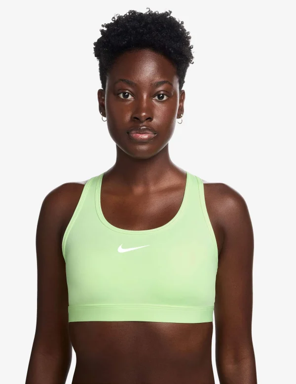 Swoosh Medium Support Bra - Barely Volt/White