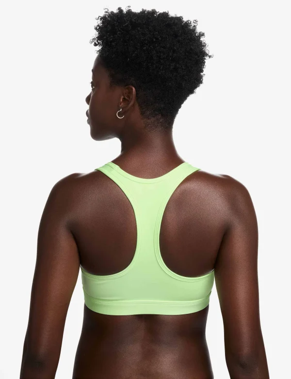 Swoosh Medium Support Bra - Barely Volt/White - Image 2