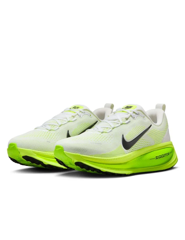 Vomero 18 Running Shoes - White/Electric Green/Volt/Black - Image 2