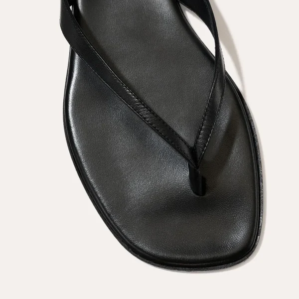 The Palermo Sandal - Black Nappa - Image 6