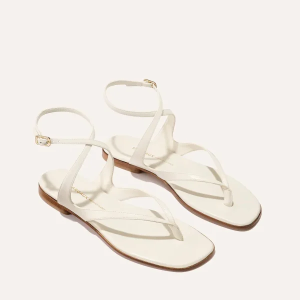 The Palermo Sandal - Ivory Nappa - Image 2