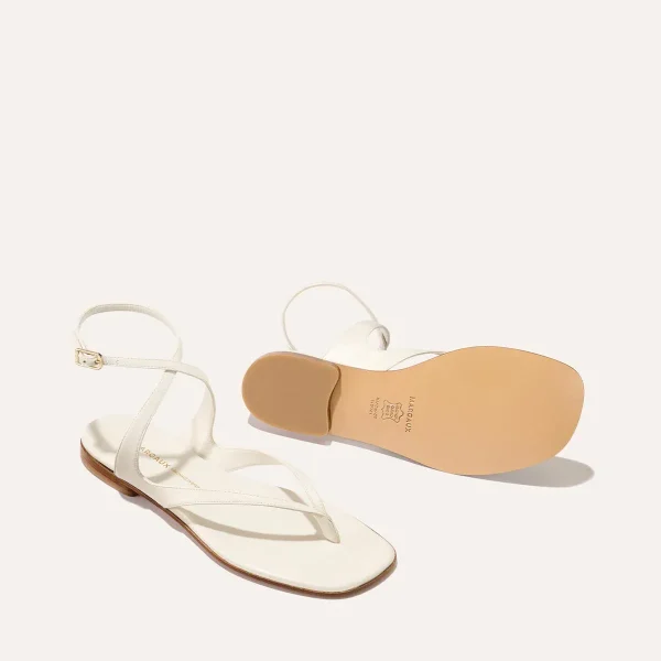 The Palermo Sandal - Ivory Nappa - Image 4