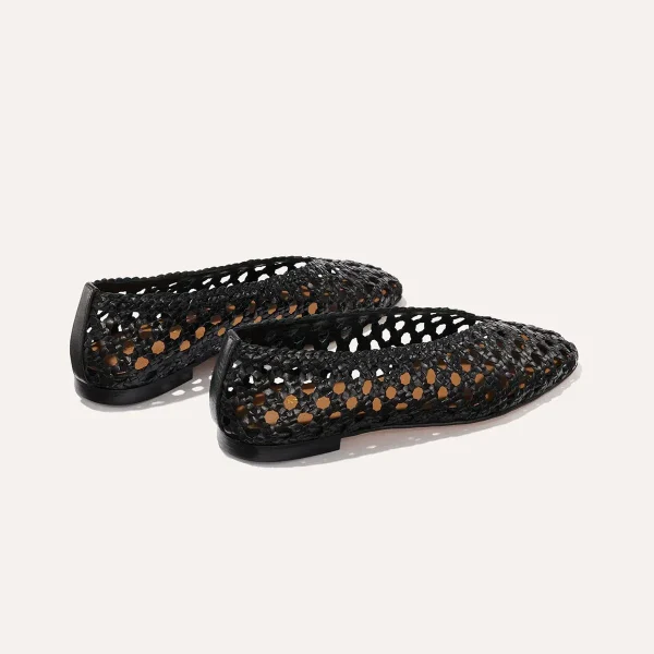 The Woven Paz - Black Leather - Image 3