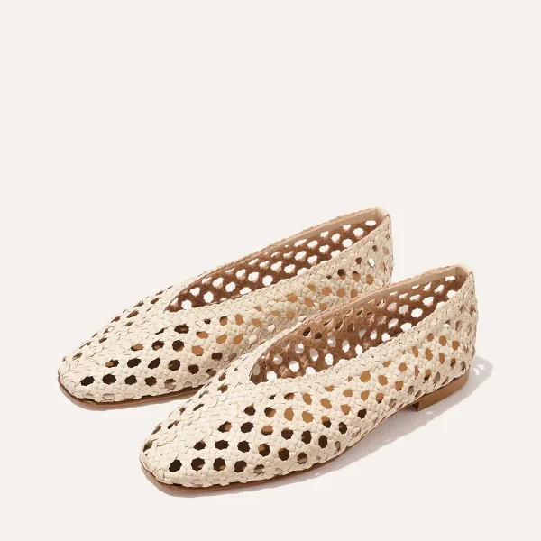 The Woven Paz - Ecru Leather