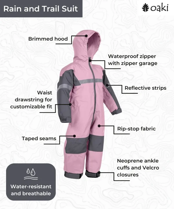 Children's Trail Suit, Lavender - Image 2