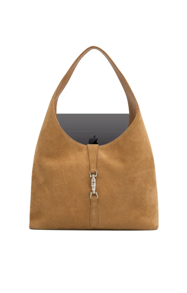 THE PIPER HONEY SUEDE BAG - Image 4
