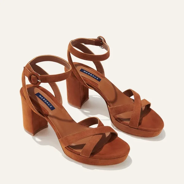 The Platform Sandal - Maple Suede - Image 3