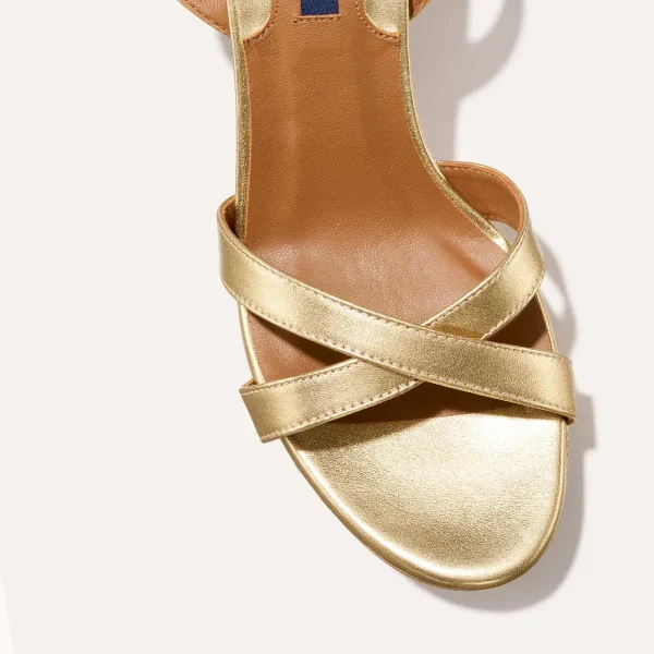 The Platform Sandal - Gold Nappa - Image 6