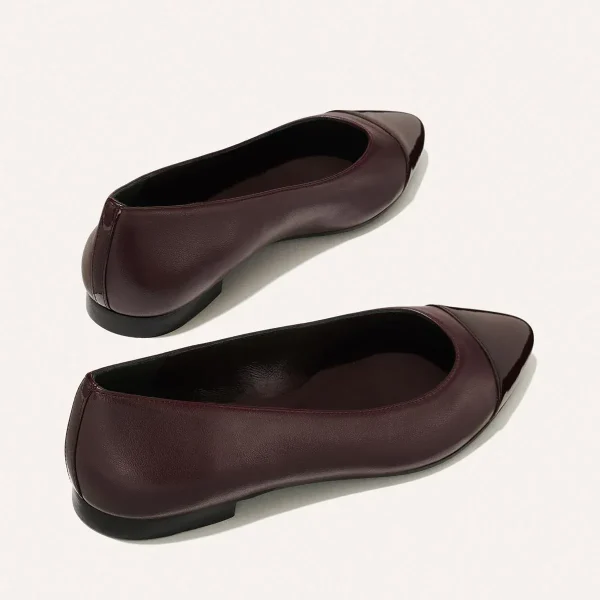 The Pointe - Burgundy Nappa and Patent - Image 6