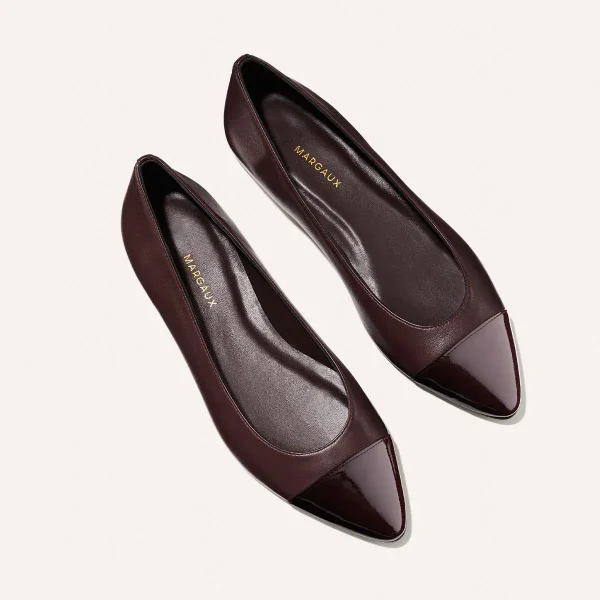The Pointe - Burgundy Nappa and Patent - Image 4