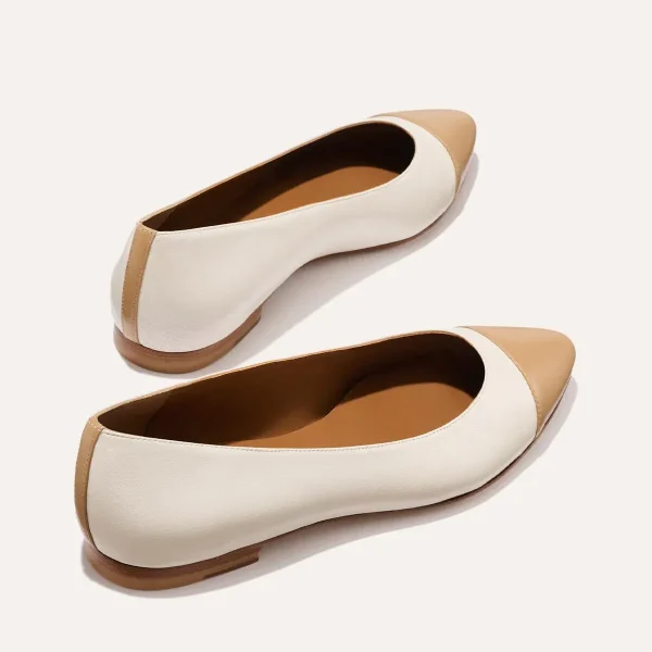 The Pointe - Ivory and Toffee Nappa - Image 5