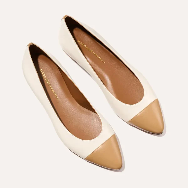 The Pointe - Ivory and Toffee Nappa - Image 3
