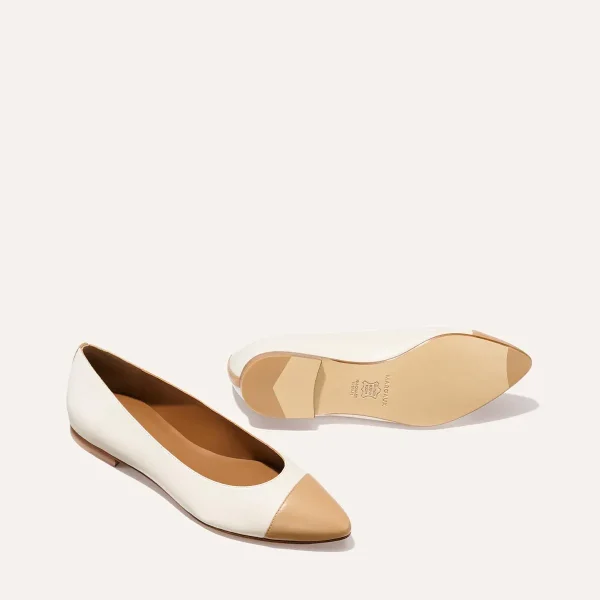 The Pointe - Ivory and Toffee Nappa - Image 4