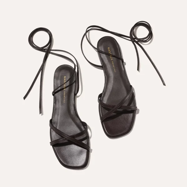 The Wrap Sandal - Espresso Nappa - Image 3