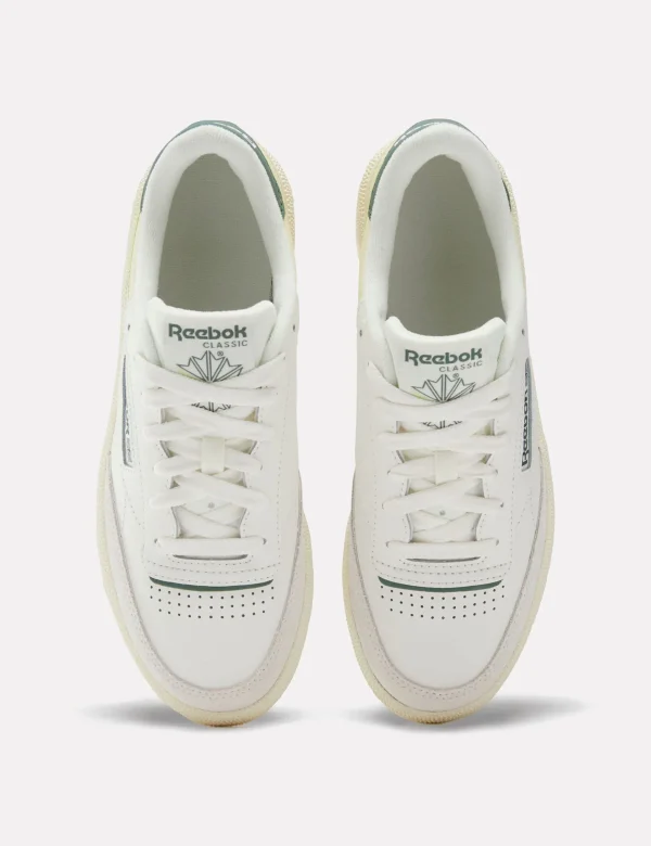 Club C 85 Shoes - Chalk/Vintage Chalk/Escape Green - Image 4