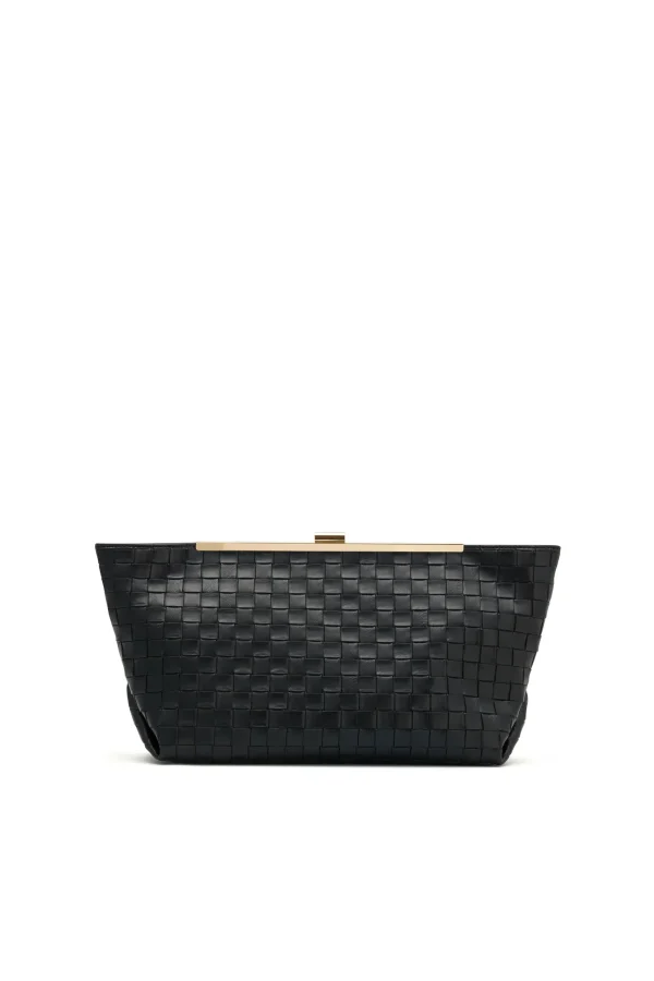 THE ROSETTA BLACK CLUTCH