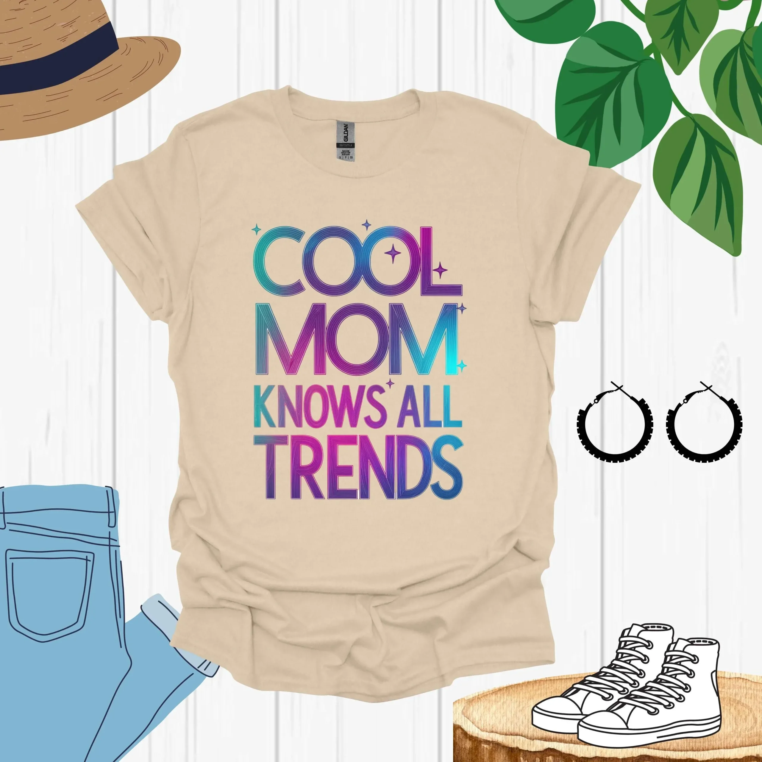 Cool Mom Shirt, Laid-Back and Fun Mom - Image 5