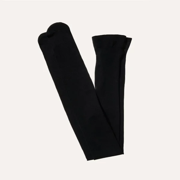 Semi-Sheer Tights - Black - Image 2