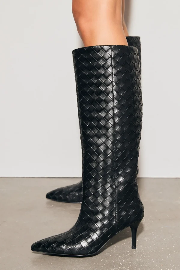 THE SEREN BLACK CROSSHATCH BOOT - Image 3