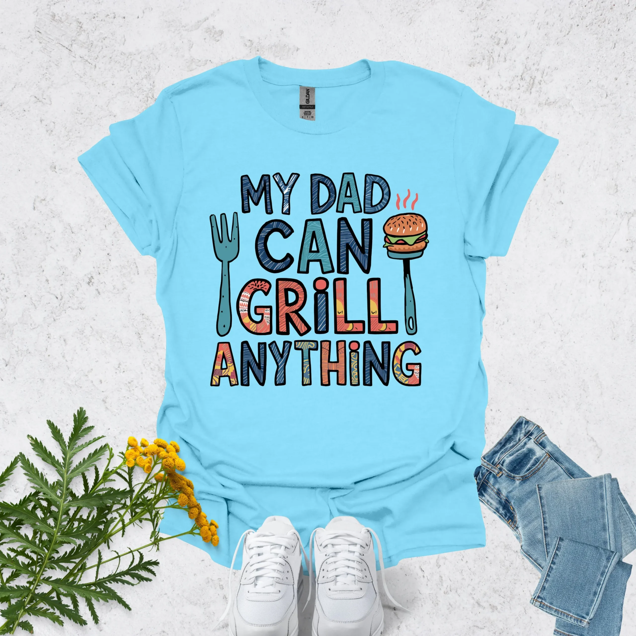 Top dad shirt | My Dad Can Grill Anything - Image 7