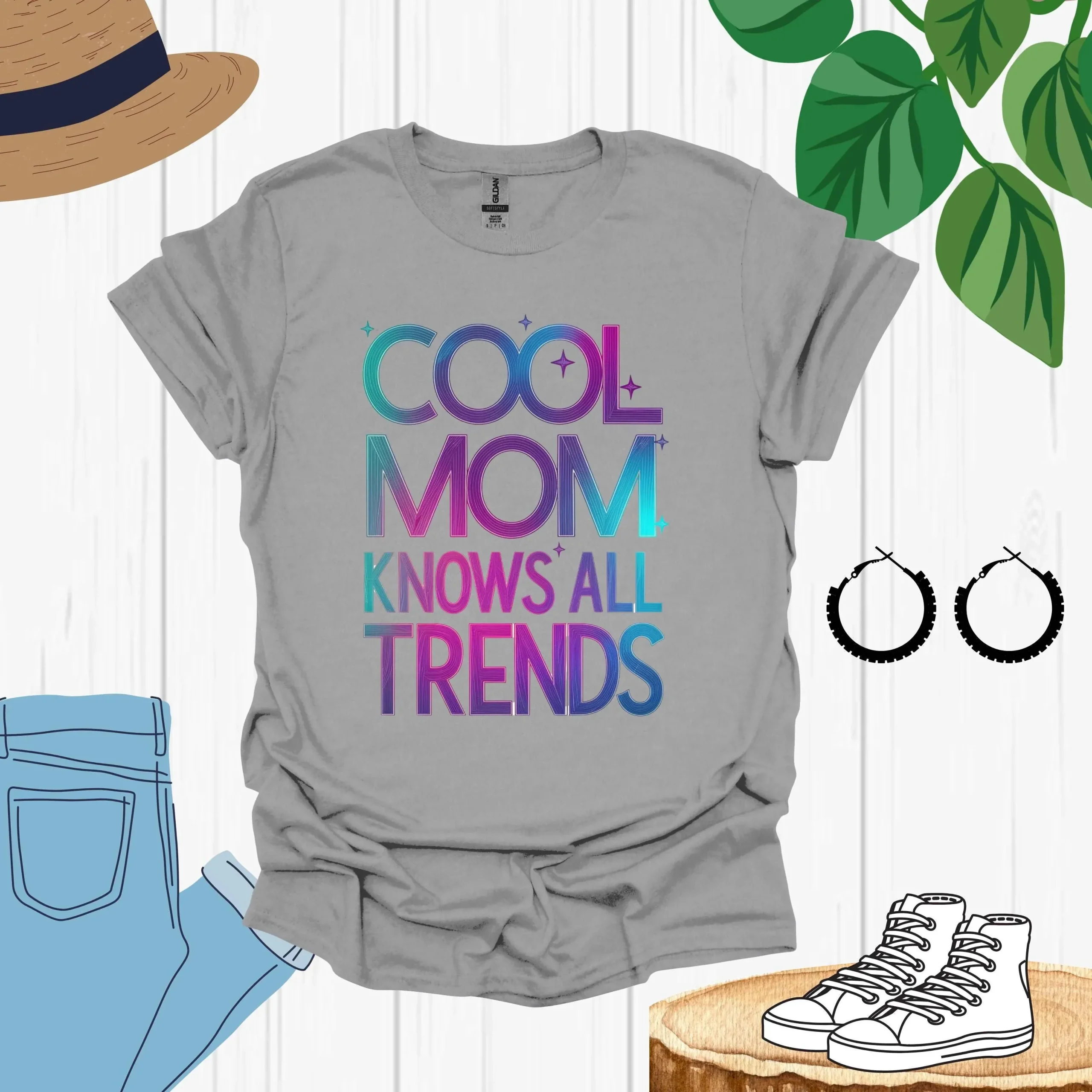 Cool Mom Shirt, Laid-Back and Fun Mom - Image 7